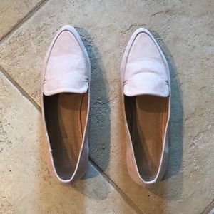 Blush-toned Pointed Toe Loafers